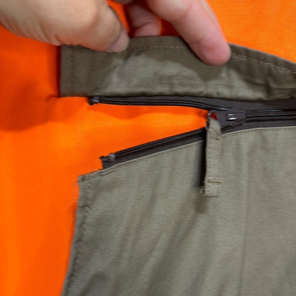 Wallis Orange and Khaki Men's wild game jacket - Picture 4 of 8